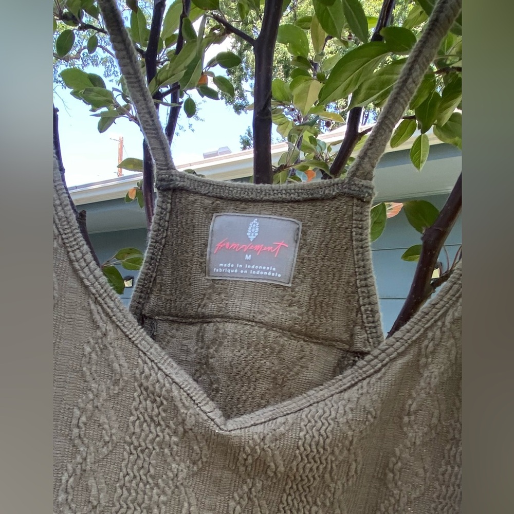 ❌sold❌Free People Hot Shot Cable Onesie - Picture 5 of 8